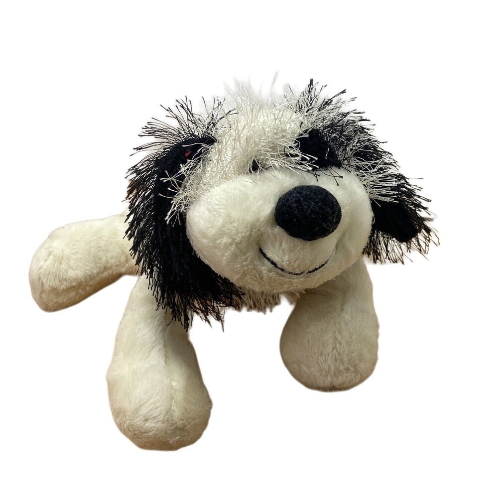 Ganz Webkinz 2008 Black and White Cheeky Dog M192 Plush No Code Puppy Plush